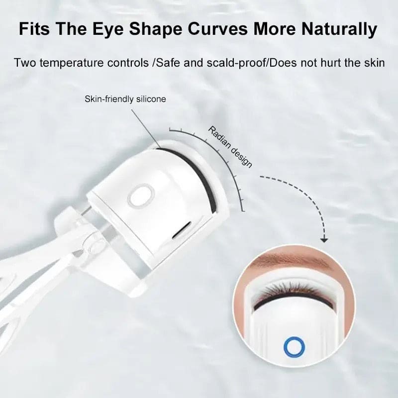 Electric Eyelash Curler, Quick Heated Eyelashes Curler, Rechargeable Long Lasting Curling Tool, Portable Electric Heated Comb, Thermal Eyelash Curler Makeup Tools, Natural Lashes Handheld Eyelash Heated Curler Electric Eyelash Curler, Quick Heated Eyelashes Curler, Rechargeable Long Lasting Curling Tool, Portable Electric Heated Comb, Thermal Eyelash Curler Makeup Tools, Natural Lashes Handheld Eyelash Heated Curler